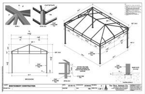 Van Nuys custom patio cover design and awning drawings