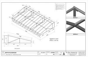 Custom storefront awning drawings in Van Nuys